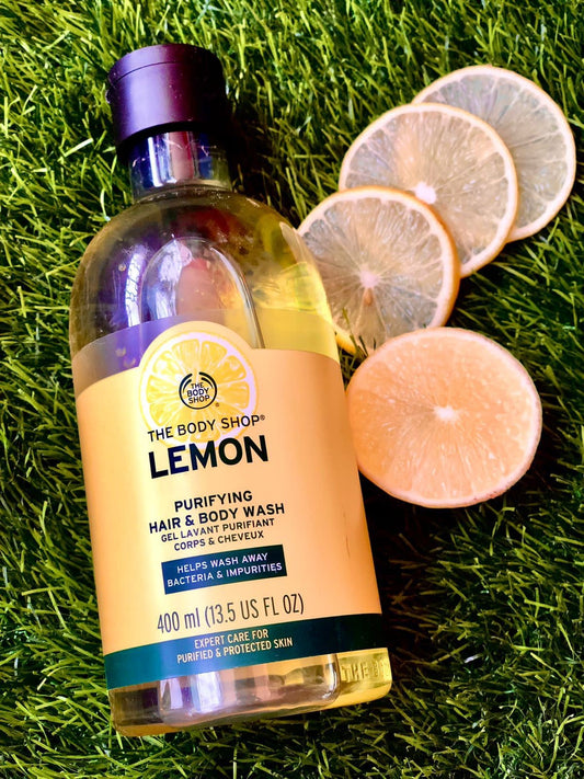 THE BODY SHOP LEMON PURIFYING HAIR AND BODY WASH